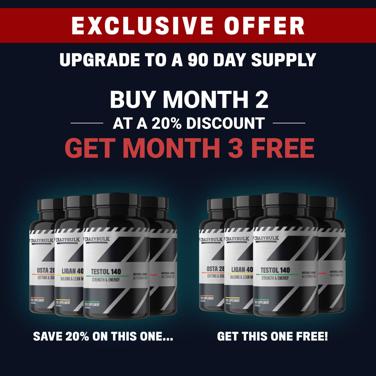 Exclusive Offer Upgrade To A 3 Month Sarms Bulking Stack Supply And S Crazybulk Australia 7692