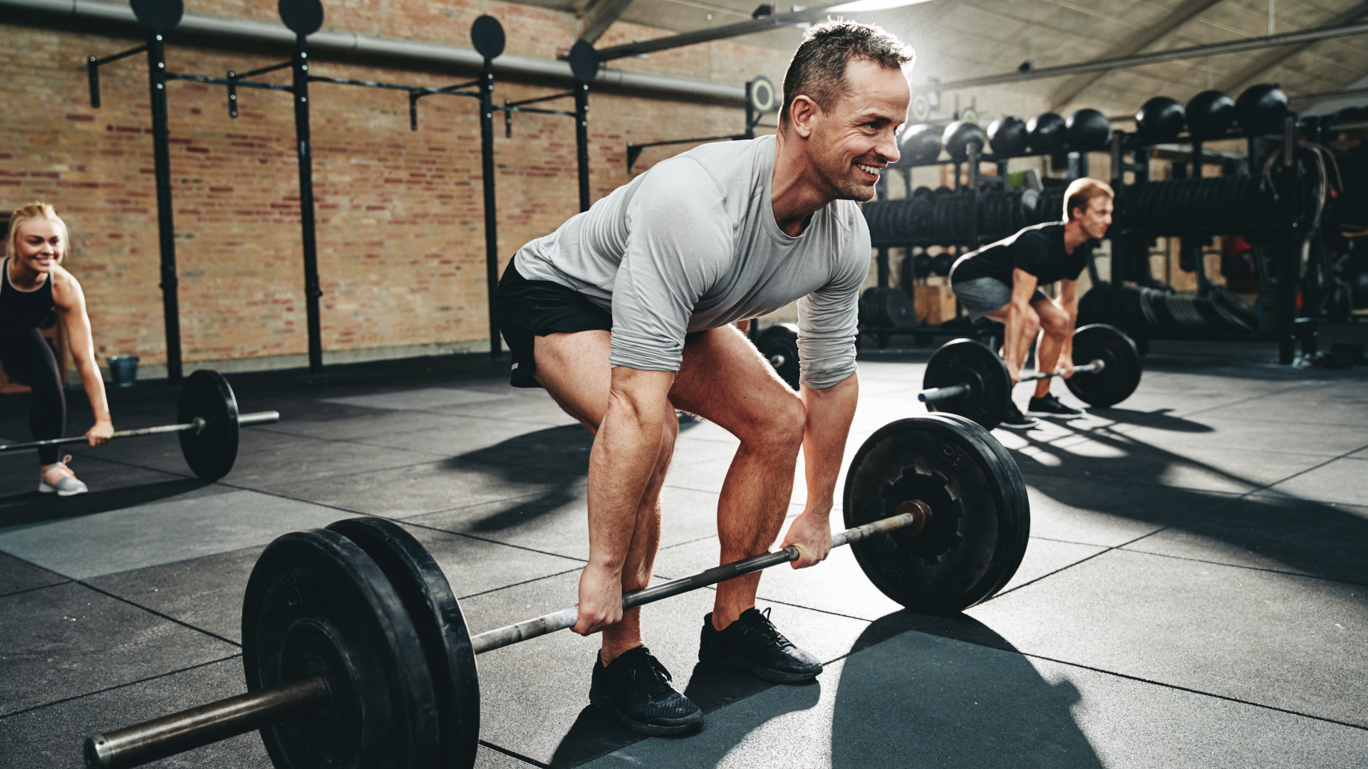 People working out in the gym